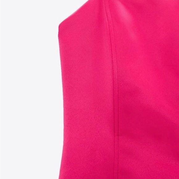 Zara Fuchsia Strapless Dress. NWT. Size Small. - Picture 9 of 9